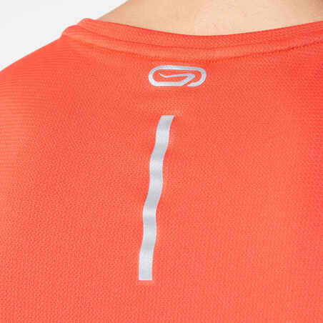 Dry Men's Running Breathable T-Shirt - Neon Coral Pink