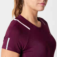 Run Dry+ Women's Jogging T-shirt - Burgundy