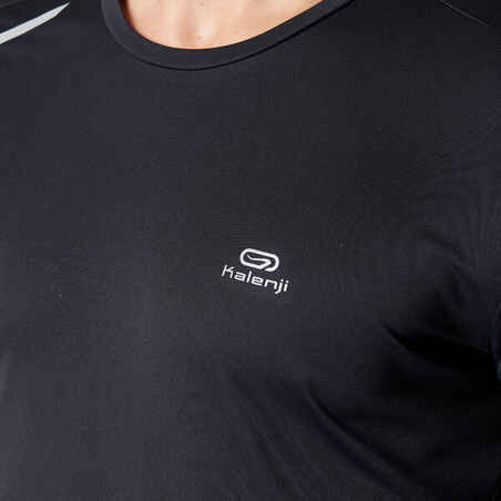 Sun Protect men's breathable long-sleeved running T-shirt - black