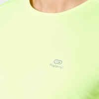 RUN DRY MEN'S RUNNING T-SHIRT - YELLOW