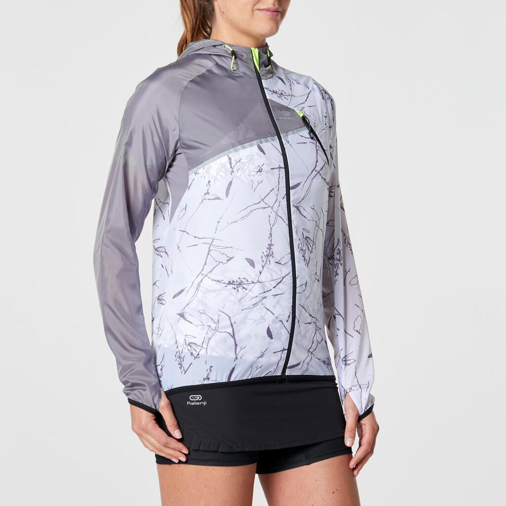 Lauf-Windjacke Trail Damen dunkelgrau