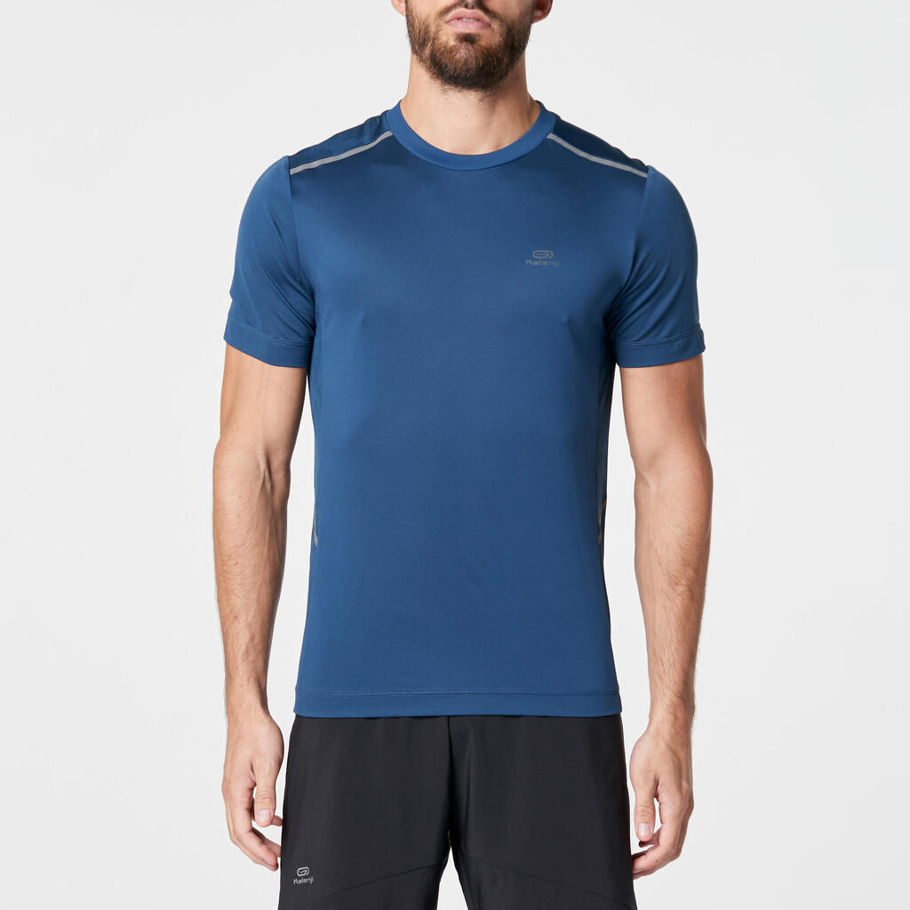 Laufshirt kurzarm Run Dry+ Breathe Herren petrol