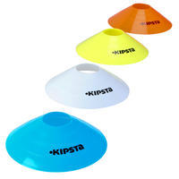 Flat Disc Markers 40-Pack (10 Blue, 10 White, 10 Red, 10 Yellow)