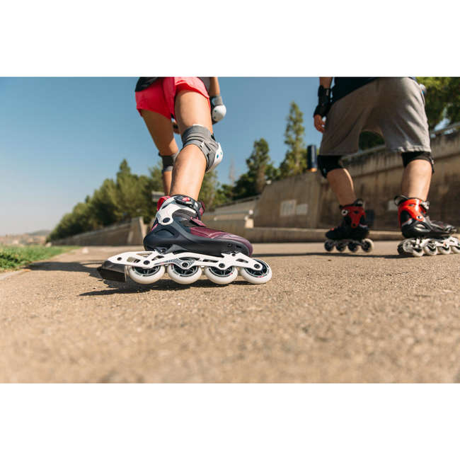 OXELO FIT500 Inline Fitness Skates Techno Red Decathlon