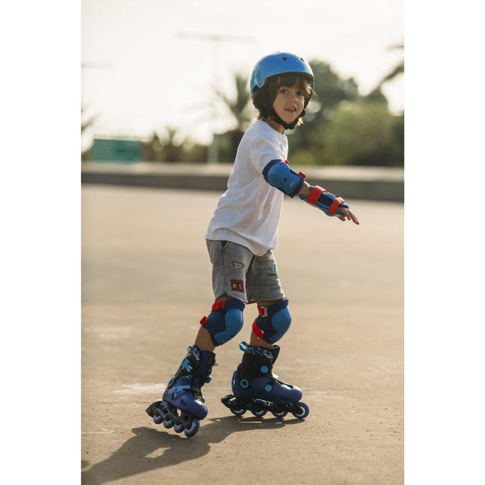 Set de 3 protecciones roller skateboard para niños PLAY