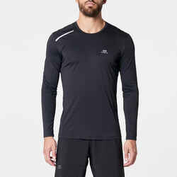 Sun Protect men's breathable long-sleeved running T-shirt - black