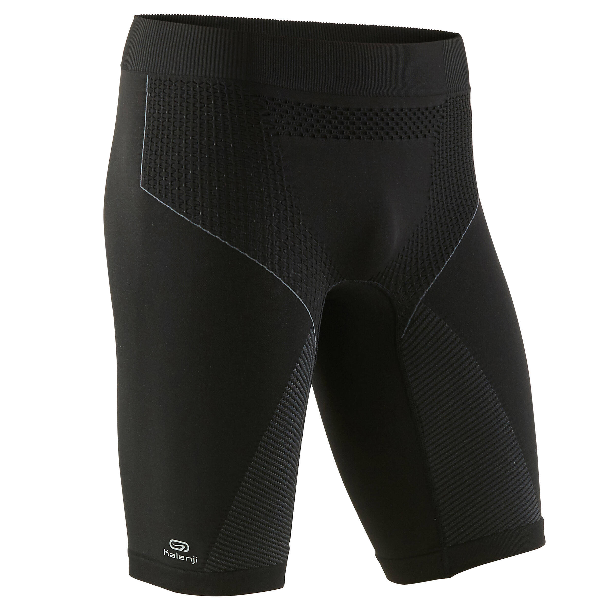 KIPRUN MEN'S SEAMLESS RUNNING/TRAIL TIGHT SHORTS - BLACK -  2