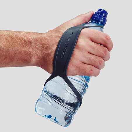 حزام لحمل الزجاجة باليد أثناء الجري - رمادي 