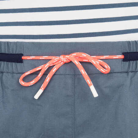 Pantalón Corto Vela Sailing 100 Mujer Gris