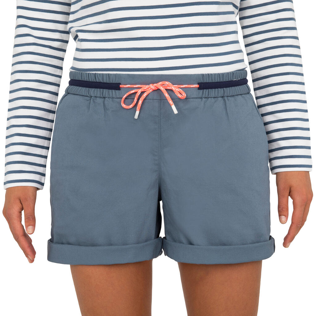 Segelshorts Damen - Sailing 100 altrosa