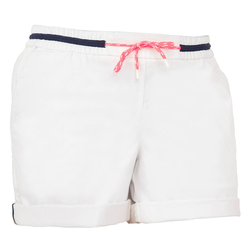 Sailing 100 Women's Rugged Sailing Shorts Coral Tribord Decathlon