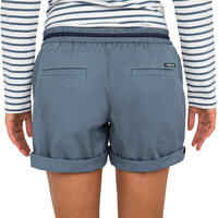 Pantalón Corto Vela Sailing 100 Mujer Gris