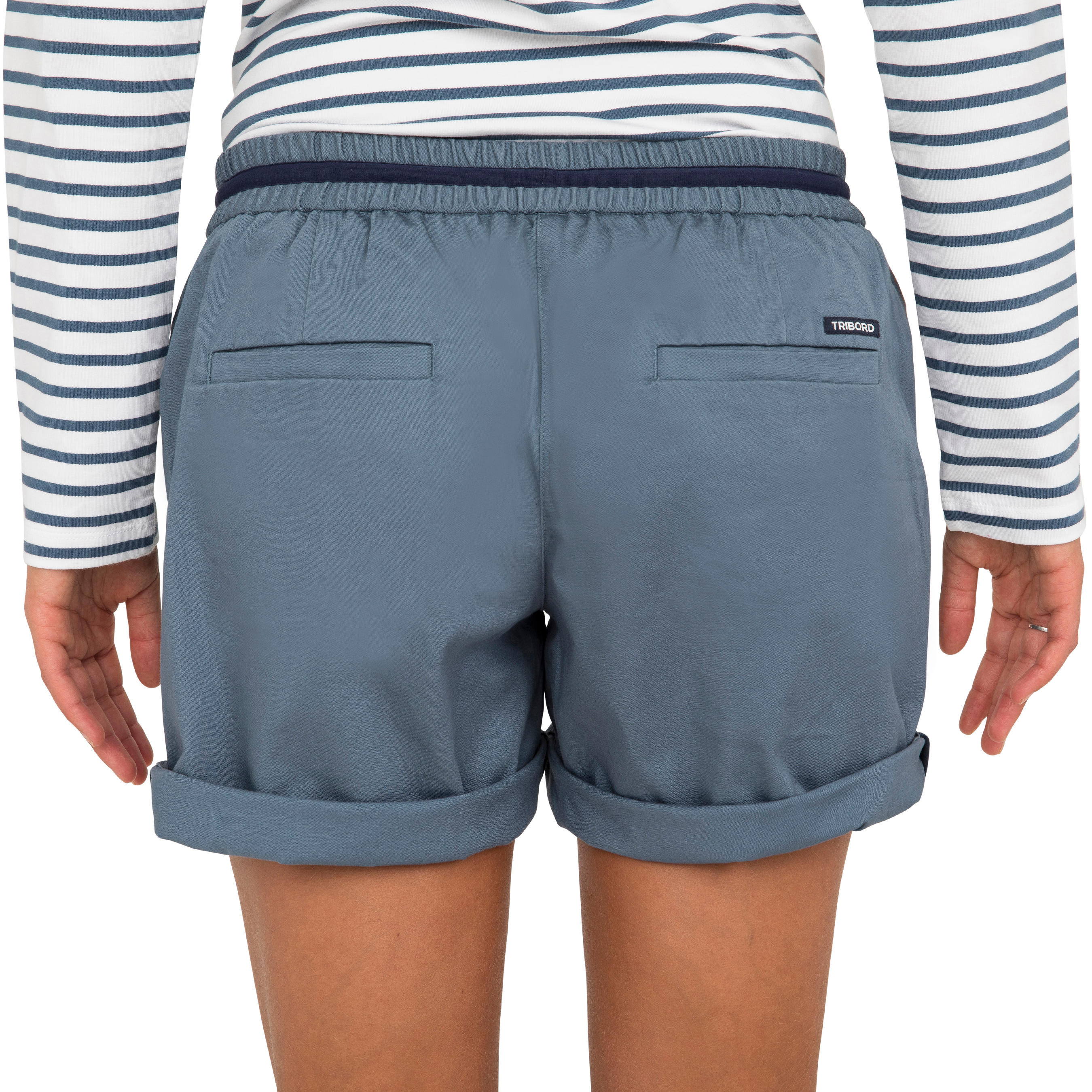 Short Barco Vela Tribord Sailing 100 Azul Claro 7/9