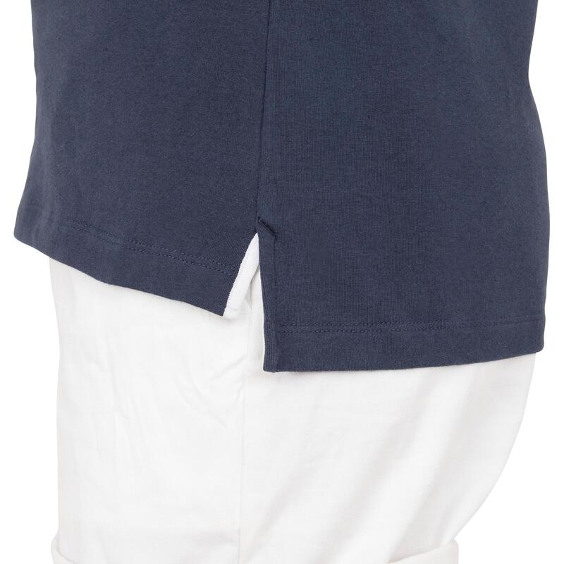 女款航海短袖Polo衫Adventure100－藍色