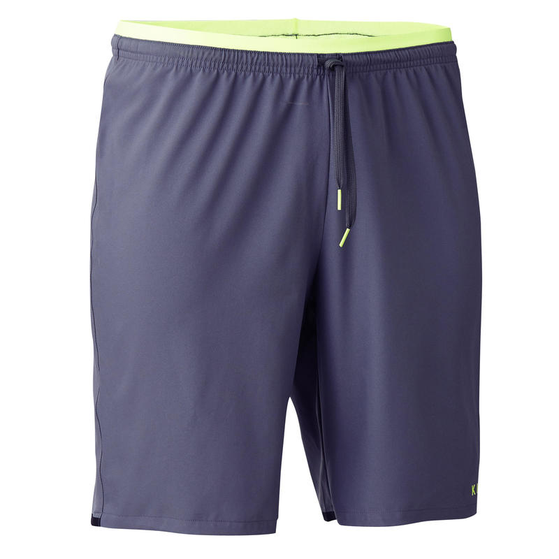 F500 Adult Soccer Shorts - Grey/Yellow F500 Adult Soccer Shorts - Grey/Yellow