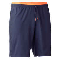 F500 Adult Football Shorts - Grey/Orange