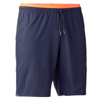 Short de football adulte F500 gris orange