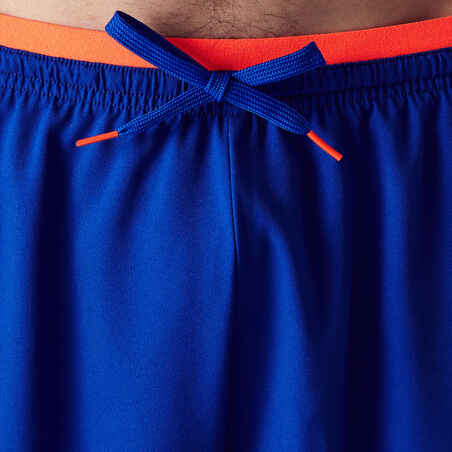 F500 Adult Football Shorts - Blue/Orange