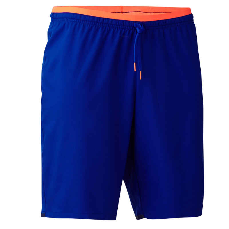 F500 Adult Football Shorts - Blue/Orange