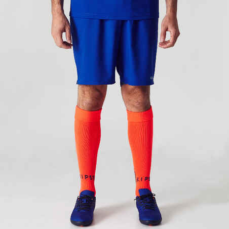 F500 Adult Football Shorts - Blue/Orange