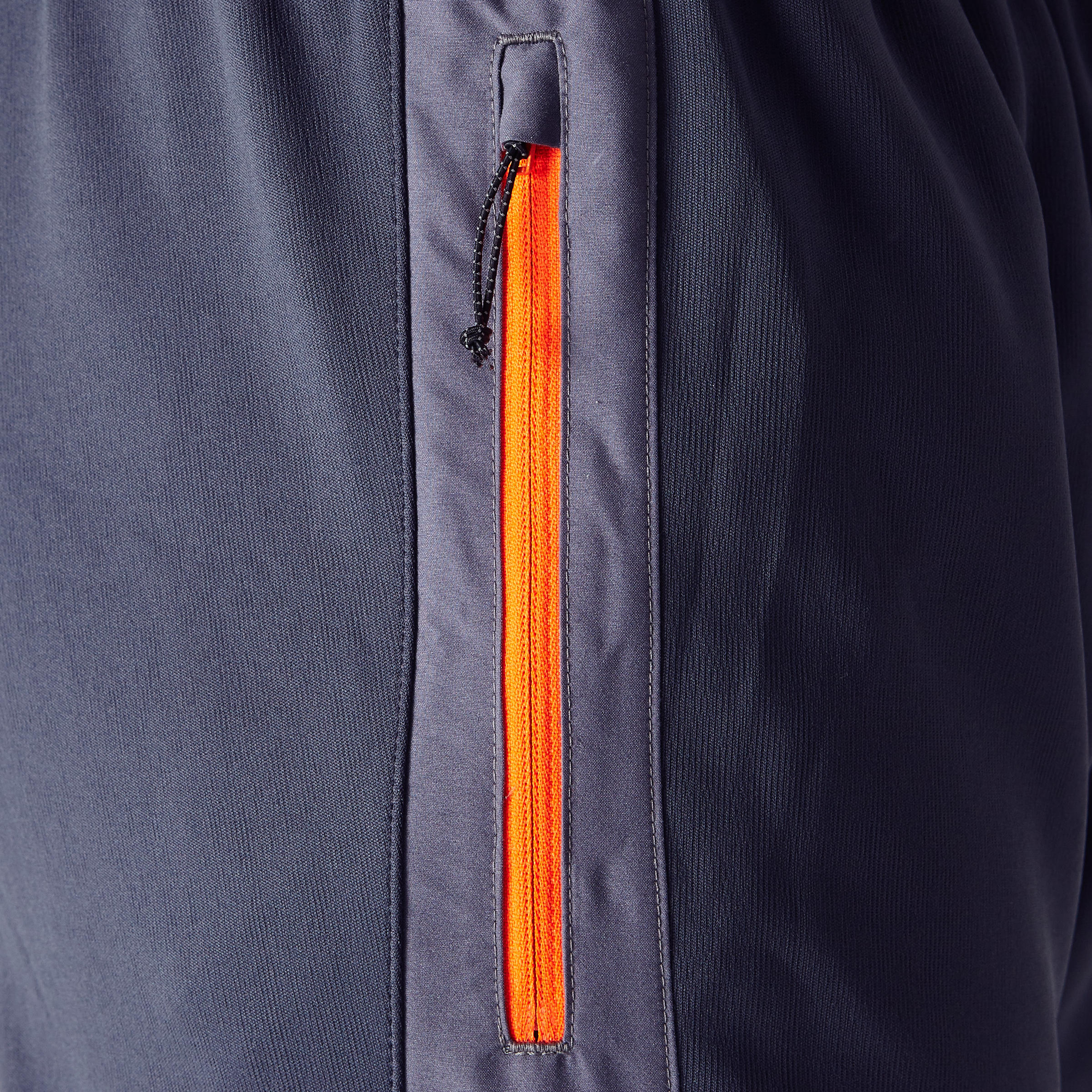 T500 Adult Football Bottoms - Grey/Orange 7/11