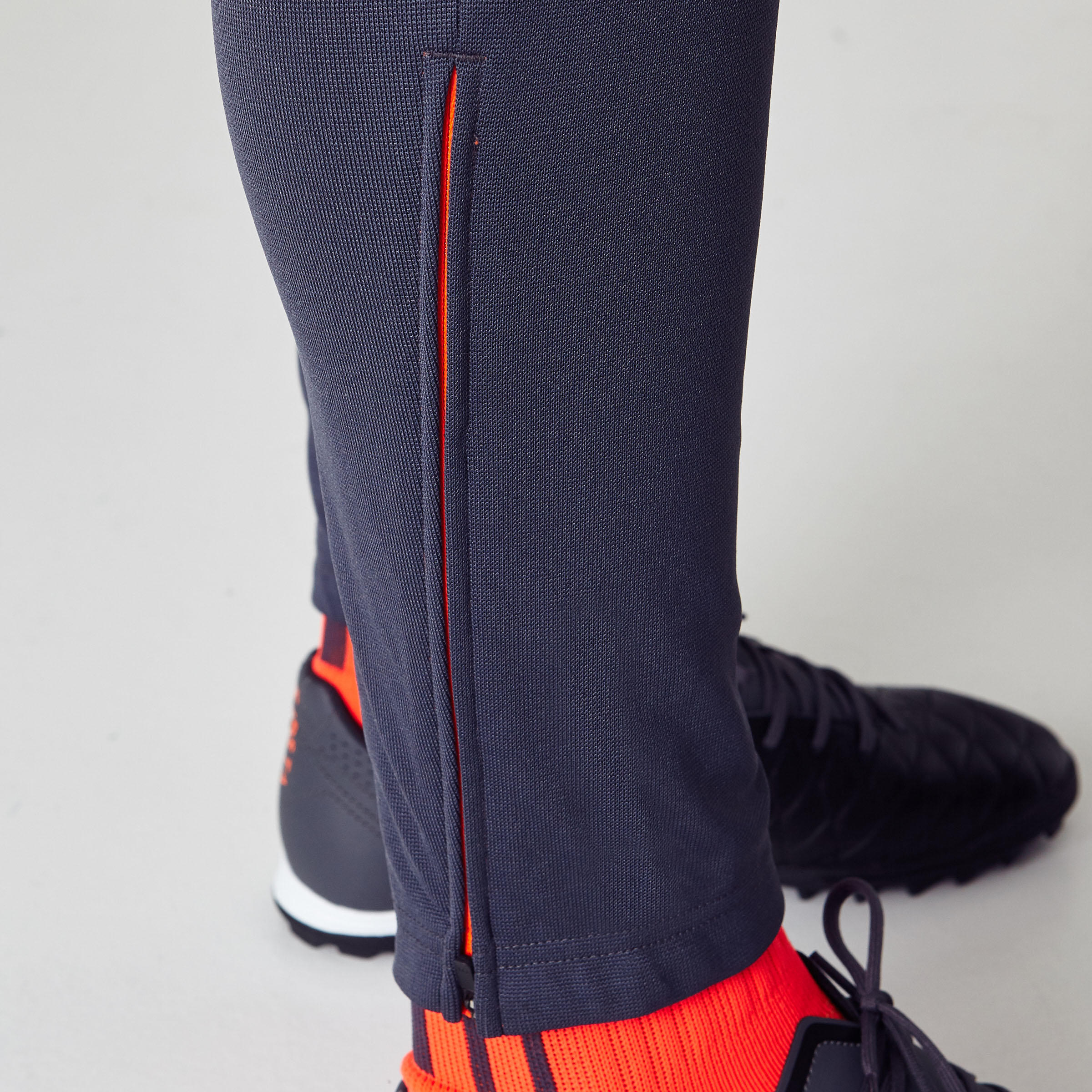 T500 Adult Football Bottoms - Grey/Orange 8/11