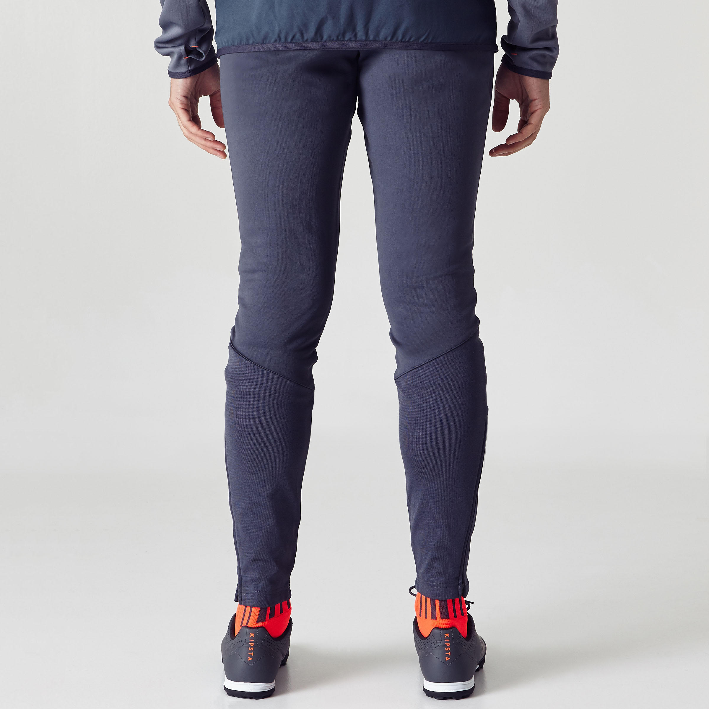 T500 Adult Football Bottoms - Grey/Orange 4/11