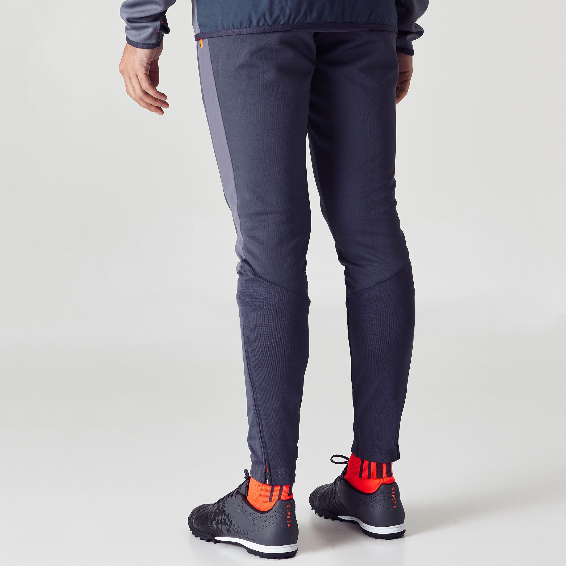 T500 Adult Football Bottoms - Grey/Orange 5/11