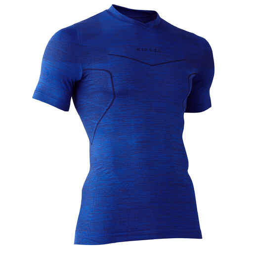 
      Keepdry 500 Adult Breathable Short-Sleeved Base Layer - Heathered Dark Blue
  