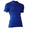 Spodné tričko Keepdry 500 s krátkym rukávom priedušné modré tónované