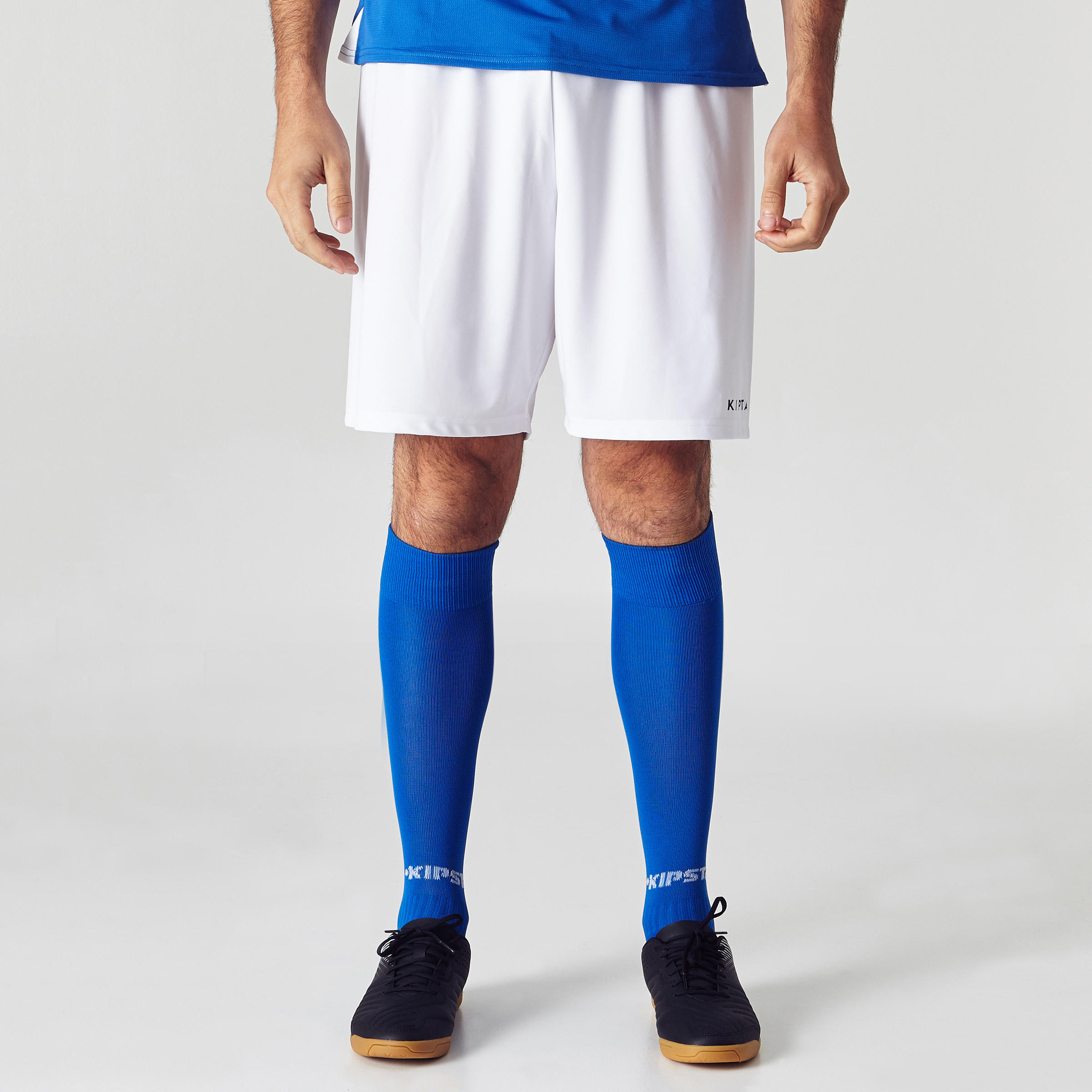 Pantaloncini calcio F100 bianchi 16/16