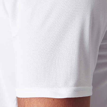 חולצת כדורגל למבוגרים בעיצוב ידידותי לסביבה F100 - לבן