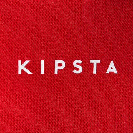 Camiseta de fútbol Adulto Kipsta F100 roja