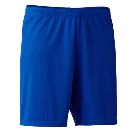 Short de football adulte F100 bleu