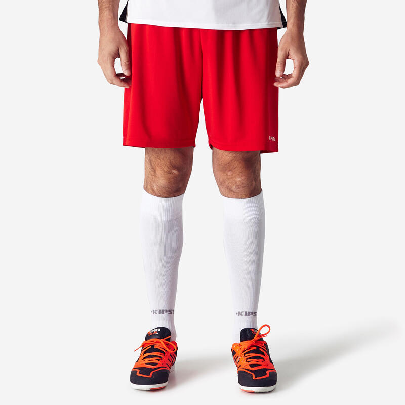 Short de football adulte F100 rouge