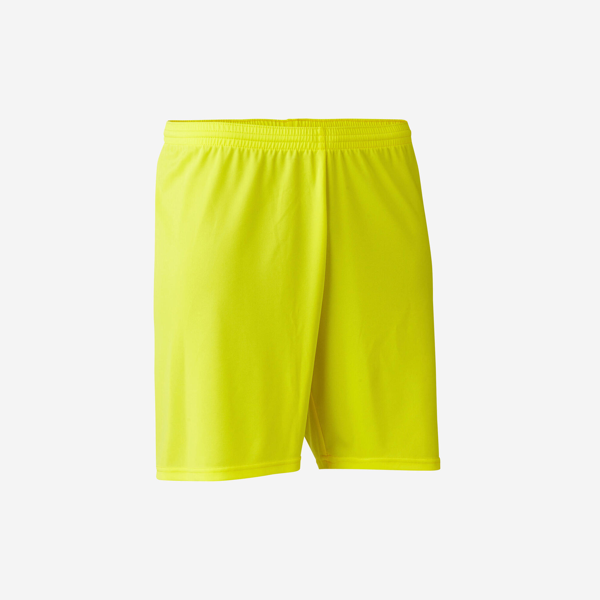 Short de football adulte F100 jaune Kipsta by Decathlon