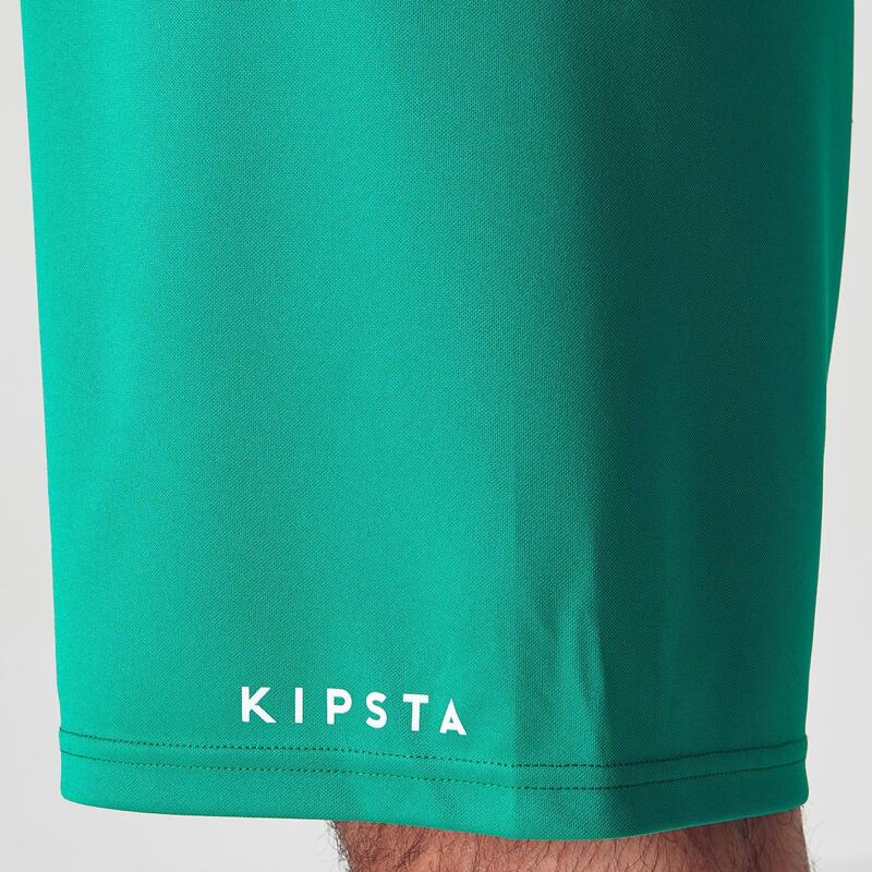 Pantalón corto de fútbol Adulto Kipsta F100 verde