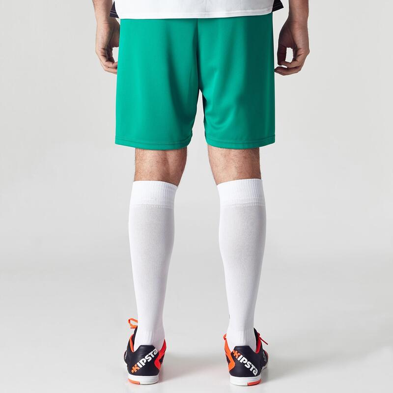 Pantalón corto de fútbol Adulto Kipsta F100 verde