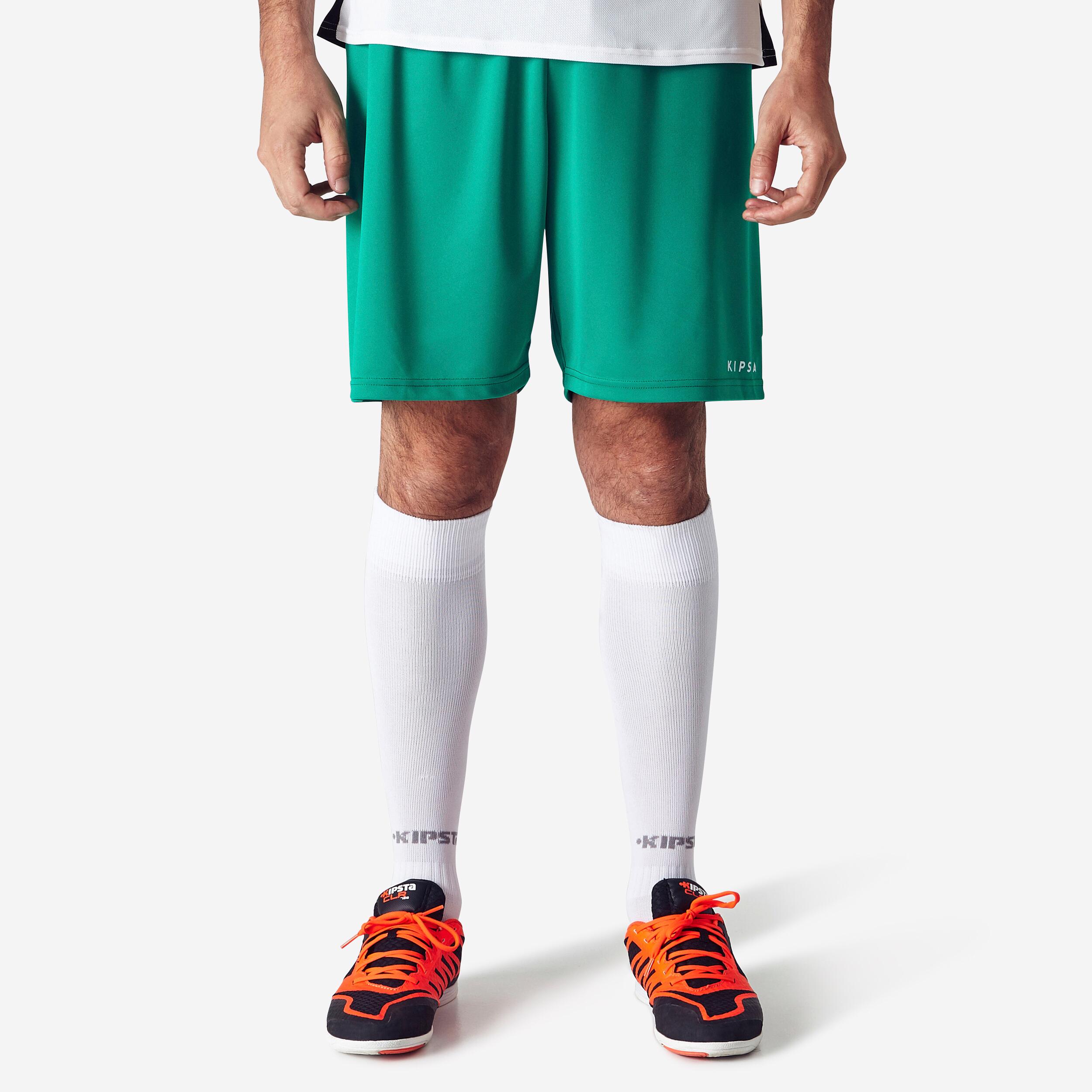 F100 Adult Football Shorts - Green  1/10