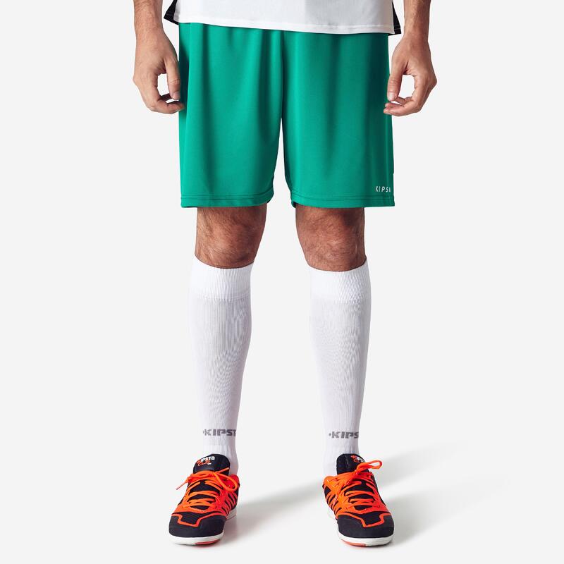Pantalón corto de fútbol Adulto Kipsta F100 verde
