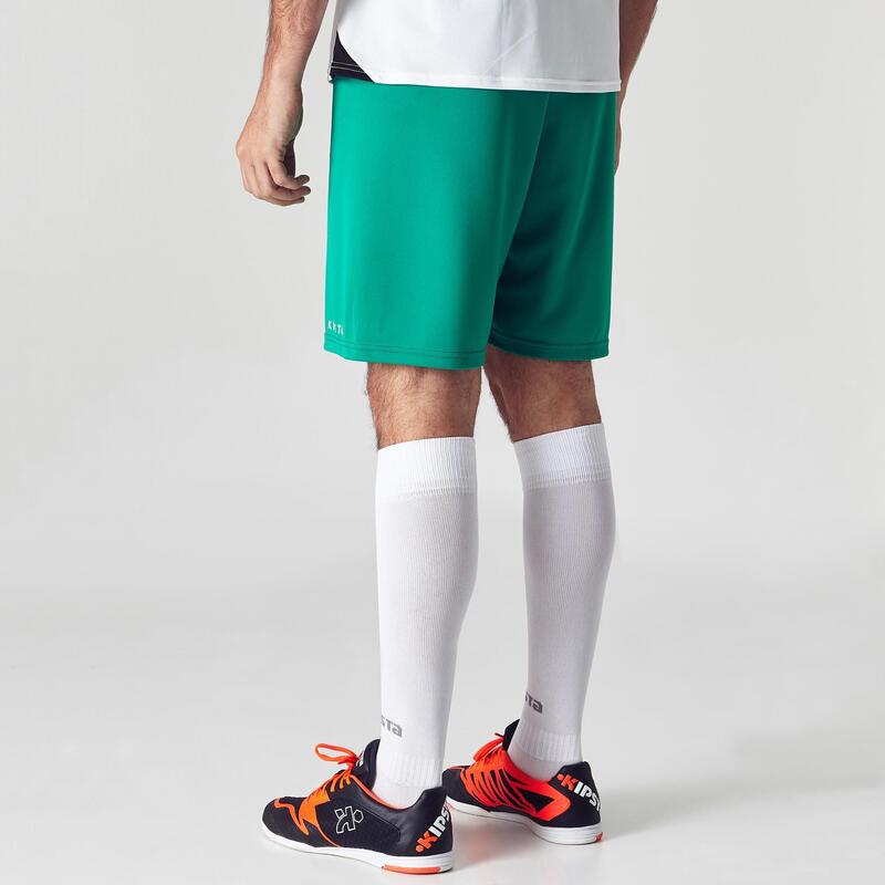 Pantalón corto de fútbol Adulto Kipsta F100 verde