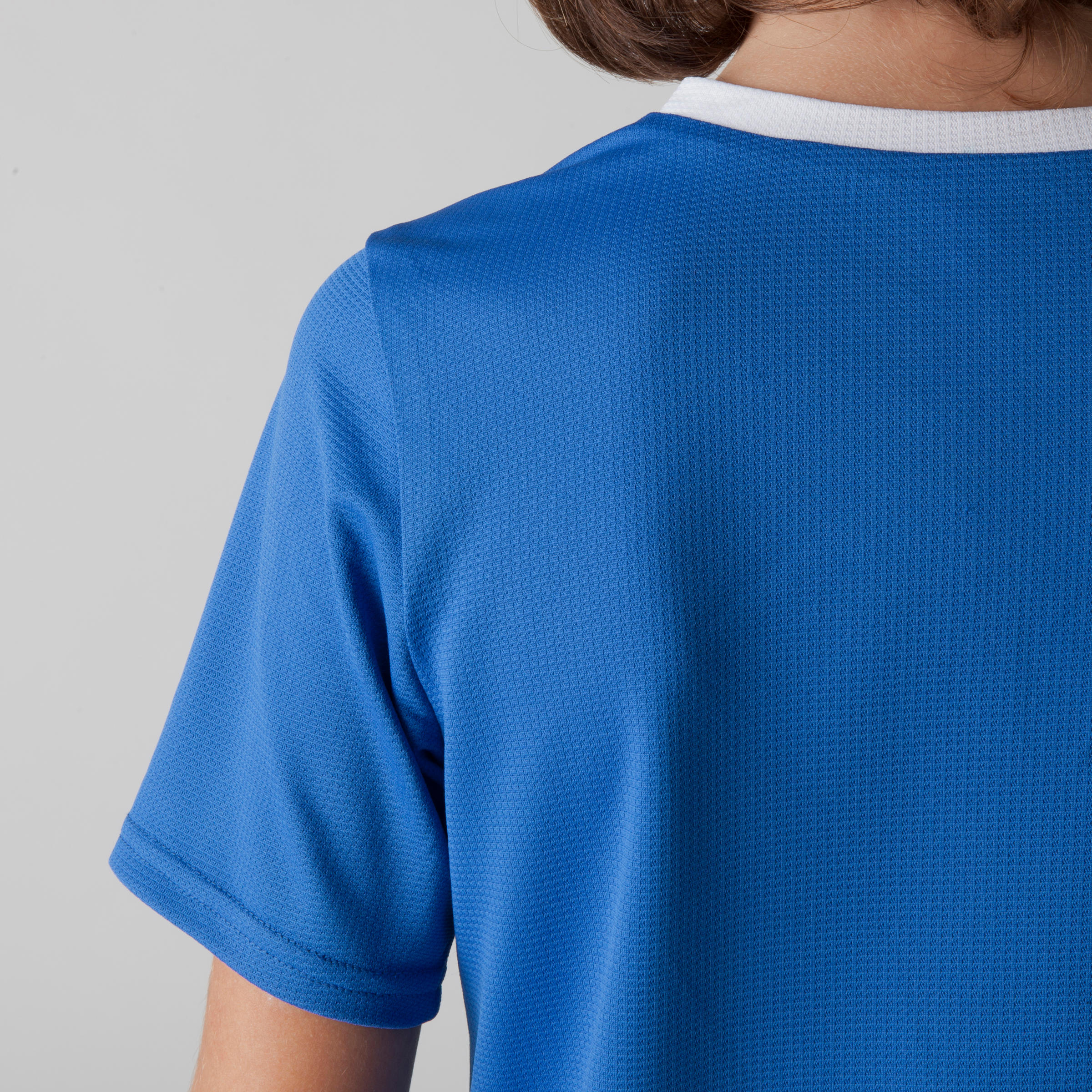 

Kids' Football Jersey F100 - Blue -  By KIPSTA | Decathlon