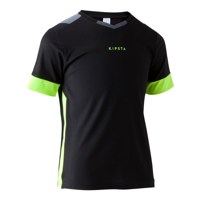 Playera de fútbol para niño F500 negra Playera de fútbol para niño F500 negra