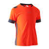 F500 Kids' Football Shirt - Orange/Grey