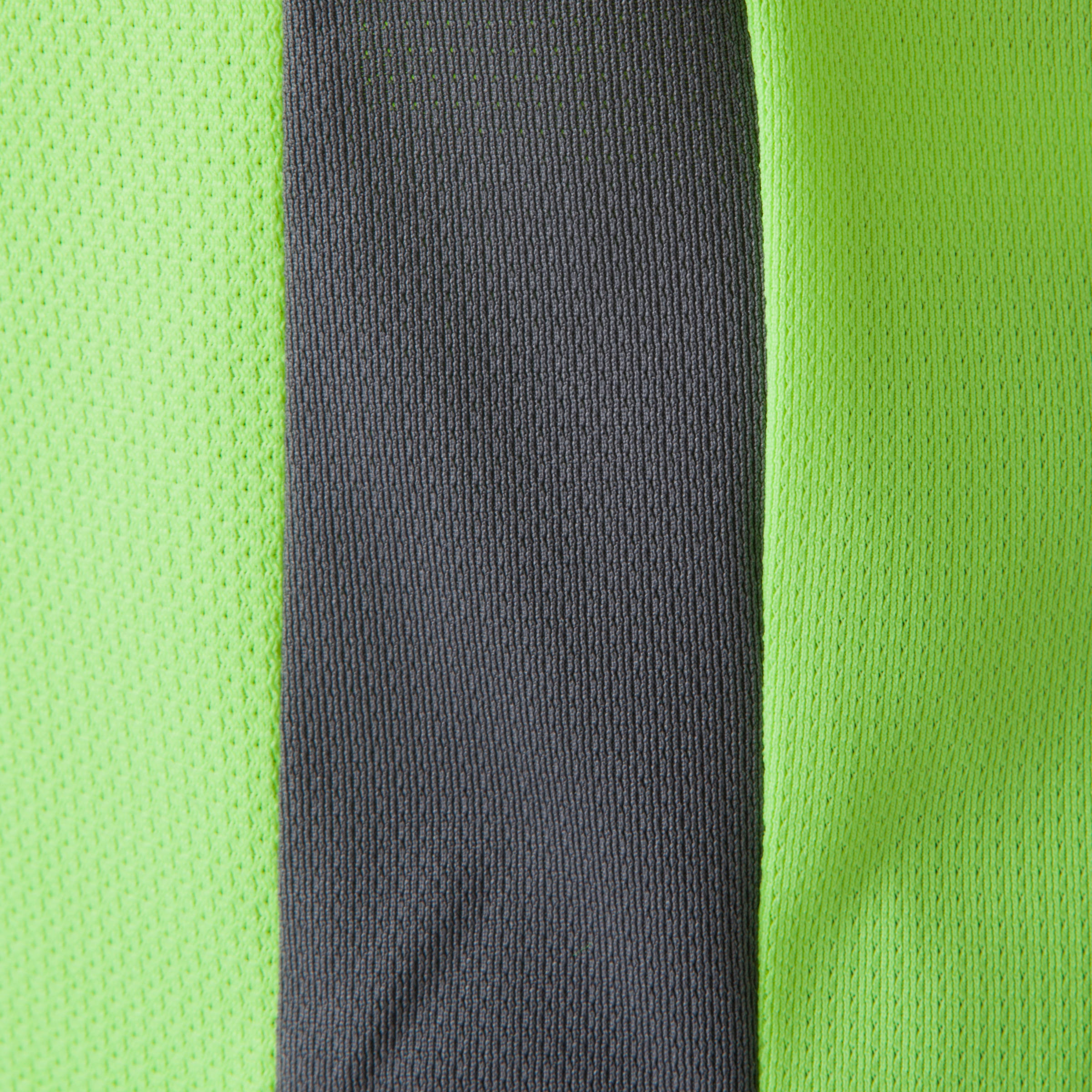F500 Kids' Football Shirt - Yellow/Grey 8/11