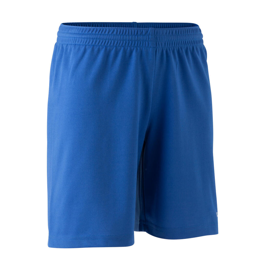 F100 kids' football shorts - blue
