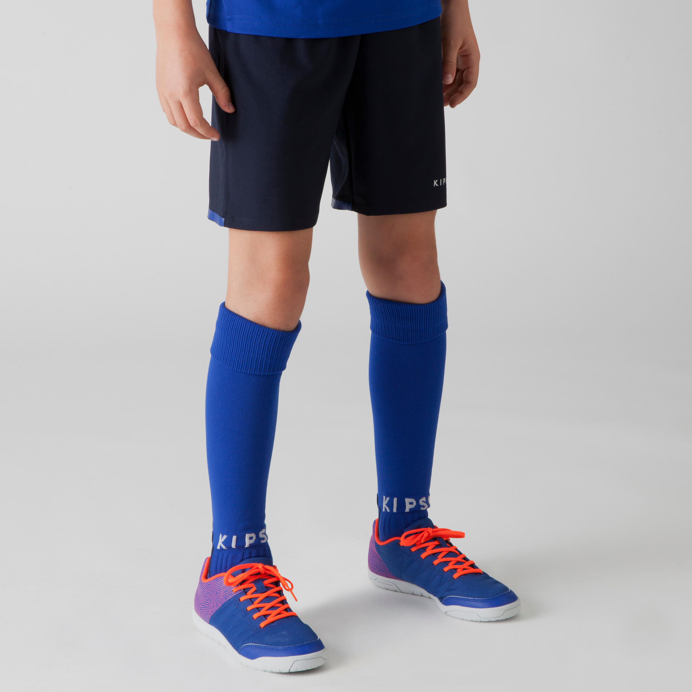 F500 Kids' Football Shorts - Navy Blue/Indigo 3/10