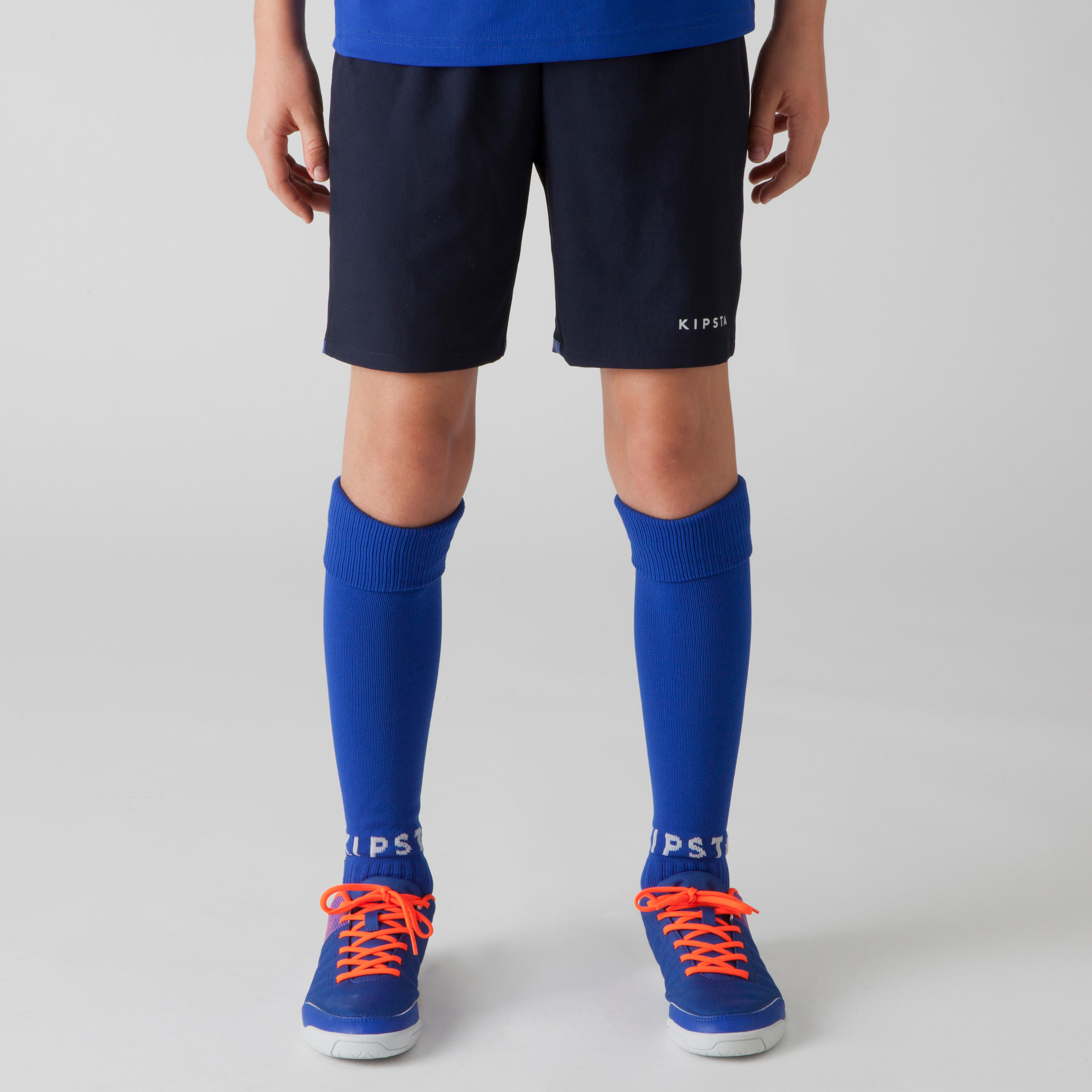 F500 Kids' Football Shorts - Navy Blue/Indigo 2/10