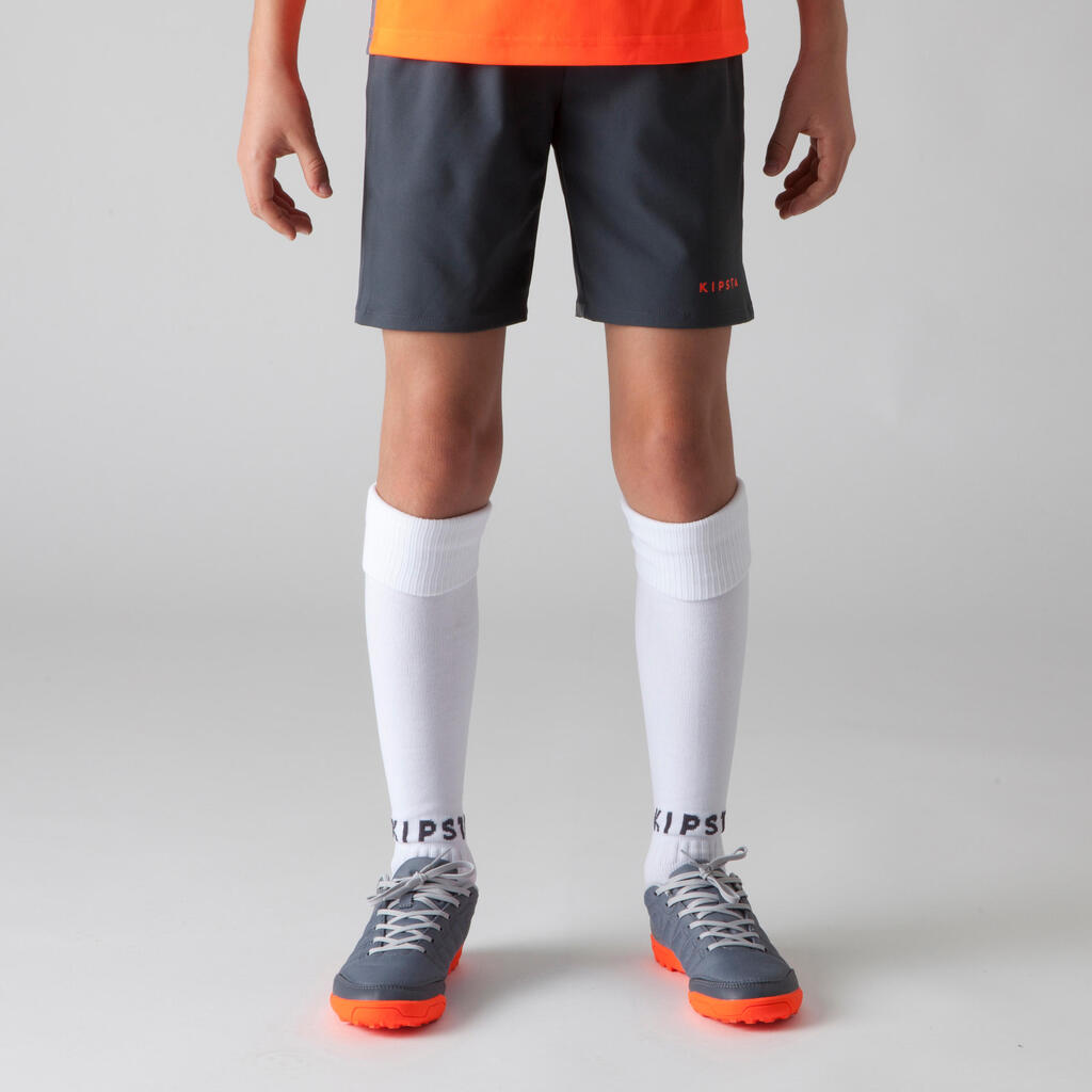 Fußballshorts F500 Kinder marineblau