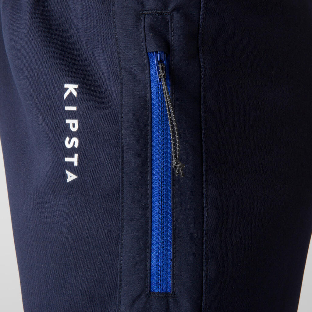 Trainingsshorts lang T500 Kinder marineblau